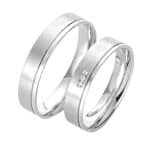 Par de Alianças em Prata ALP32
