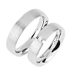 Par de Alianças em Prata ALP35