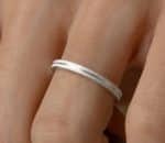 Par de Alianças em Prata ALP28 - Imagem 3