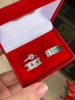 Par de Alianças em Prata ALP17 - Imagem 2