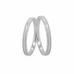 Par de Alianças em Prata ALP28