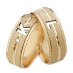 Par de Alianças em Ouro BX 416 ALB18