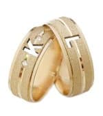 Par de Alianças em Ouro BX 416 ALB18