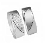 Par de Alianças em Prata ALP02