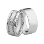 Par de Alianças em Prata ALP03