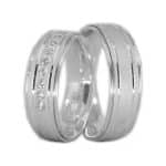 Par de Alianças em Prata ALP01