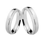 Par de Alianças em Prata ALP23