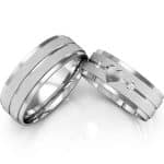 Par de Alianças em Prata ALP26