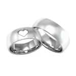 Par de Alianças em Prata ALP25