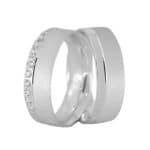 Par de Alianças em Prata ALP05