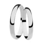 Par de Alianças em Prata ALP20