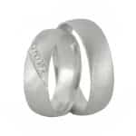 Par de Alianças em Prata ALP07