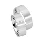 Par de Alianças em Prata ALP34