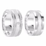 Par de Alianças em Prata ALP17