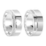 Par de Alianças em Prata ALP18