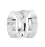 Par de Alianças em Prata ALP19