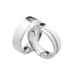 Par de Alianças em Prata ALP36