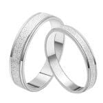 Par de Alianças em Prata ALP44