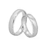 Par de Alianças em Prata ALP43