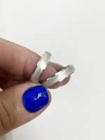 Par de Alianças em Prata ALP43 - Imagem 2