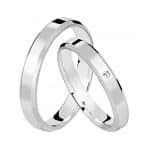 Par de Alianças em Prata ALP47