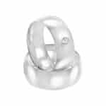 Par de Alianças em Prata ALP45