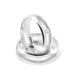 Par de Alianças em Prata ALP46