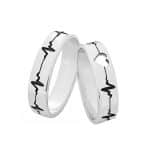 Par de Alianças em Prata ALP51