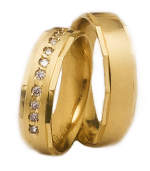 Par de Alianças em Ouro 18Kts A98