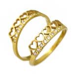 Conjunto de Aparadores em Ouro 18kts CJAP02