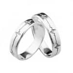 Par de Alianças em Prata ALP50