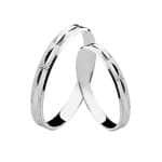 Par de Alianças em Prata ALP48