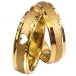 Par de Alianças em Ouro 18Kts A97