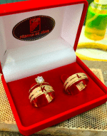 Par de Alianças em Ouro BX 416 ALB18 - Imagem 2