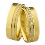 Par de Alianças em Ouro 18Kts A101