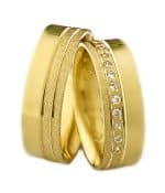 Par de Alianças em Ouro 18Kts A101