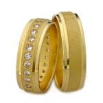 Par de Alianças em Ouro 18Kts A104