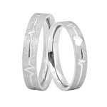 Par de Alianças em Prata ALP53