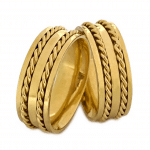 Par de Alianças em Ouro 18Kts A105