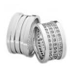 Par de Alianças em Prata ALP54