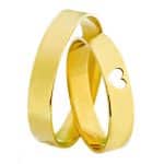 Par de Alianças em Ouro 18Kts A108
