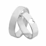 Par de Alianças em Prata ALP57