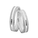 Par de Alianças em Prata ALP59