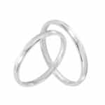 Par de Alianças em Prata ALP58