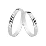 Par de Alianças em Prata ALP64