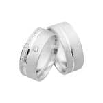 Par de Alianças em Prata ALP63