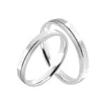 Par de Alianças em Prata ALP66
