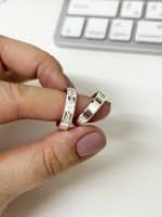 Par de Alianças em Prata ALP67 - Imagem 2