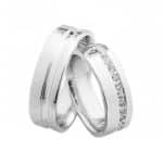Par de Alianças em Prata ALP72