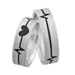 Par de Alianças em Prata ALP74